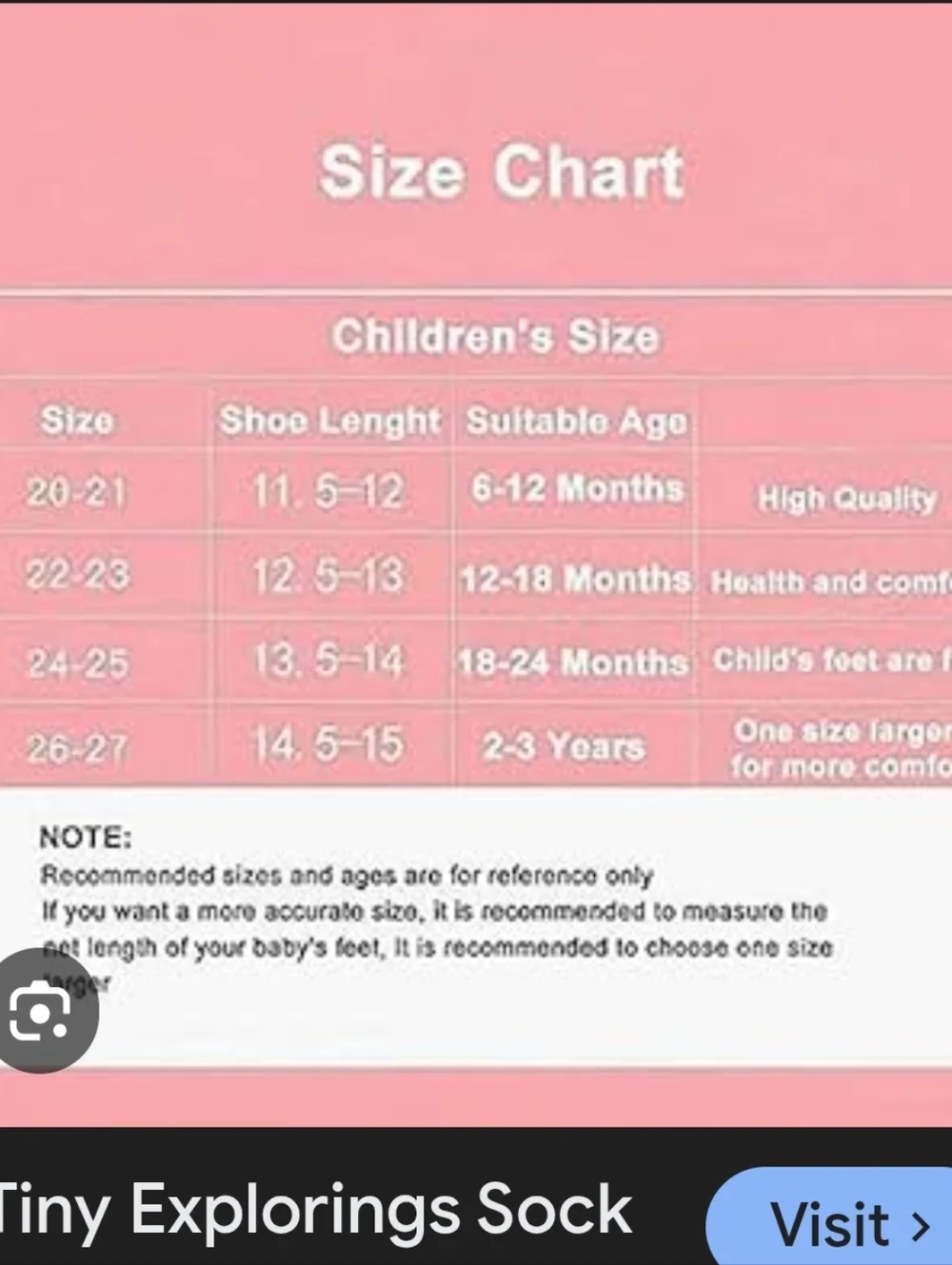 Tiny Explorings Sock Shoes - Pink - 18/19 (0-6 Months)